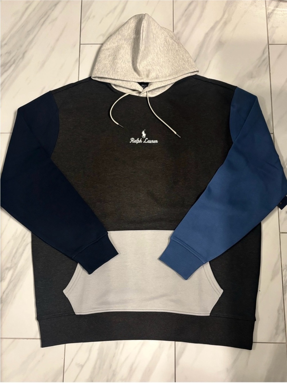 Men’s Polo Ralph Lauren Big and Tall Double Knit Pullover Hoodie
